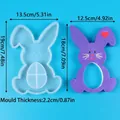 Easter bunny silicone mold for DIY candlesticks and decorative indoor ornaments handmade - 60-1461