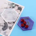 Hexagonal silicone mold for DIY crystal epoxy resin storage base and coaster making - Hexagon