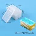 Molde de silicona rectangular para caja de resina con diseño de diamante y tapa - Estilo Rectángulo (60-1147)