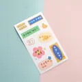 Autocollants mignons imperméables pour gourdes et scrapbooking aux tons pastels - Thème Étude