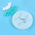 Halloween bat shaped silicone mold for fondant and chocolate 5.5cm - Bat (50-535-D) / 5.50cm / White