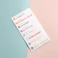 Autocollants mignons de plan d'eau en dessin animé pastel pour décoration de bouteille - Thème Temps