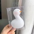 Lindo luz nocturna de pollo blanco en una caja de regalo transparente y clara - Cisne