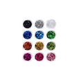 12-color assorted fine glitter sequins set for DIY crystal resin jewelry components - Coarse Sequins (P17) / 12-Color Set / Multicolor Random