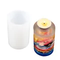 DIY cylindrical silicone mold for epoxy resin candle holders and aromatherapy decor - Large Cylindrical Silicone Mold (60-750)