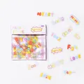 Ensemble d'autocollants colorés avec mots anglais pour journaux DIY et scrapbooking - 5 Sweet Daily / 40 Pcs