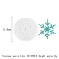 Snowflake silicone mold for Christmas crafts, 5.4cm diameter and 0.6cm thickness - Round Snowflake Single Cavity (50-2098-D) / 5.4x0.6cm