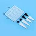 Stampo in silicone geometrico per orecchini e pendenti in resina fai-da-te, 17g - Stile Triangolare (60-1091)