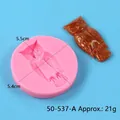 Pink owl silicone mold for DIY baking and resin crafts 21g - Owl (50-537-A) / 5.50cm / Pink