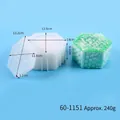 Hexagonal DIY resin storage box silicone mold with crystal pattern texture details - Hexagon Style (60-1151)