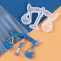 Close-up of Libra zodiac scale silicone mold with blue starry resin finished piece - Libra (60-1012)