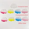 Breloques en acrylique en forme de nuage pour DIY, styles transparents, dégradés et pailletés. - Nuage