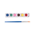Compleet 6-kleuren solide aquarelverf set met penseel voor kinder DIY kunstprojecten - 6 Kleurblokken (Klein)