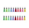 Various colorful mini tassels with silver metal caps for DIY jewelry making and crafts - Tassel (P9-20) / 20 Pieces Set / Multicolor Random