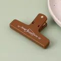 Minimalistische Morandi bruine magnetische clip voor briefpapier en papierbeheer - Bruin