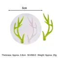Christmas reindeer antler silicone mold for DIY resin craft and cake decoration 6cm - Double Reindeer Antler Style (50-658-D) / 6x0.8cm
