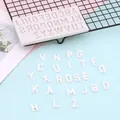 Stampo in silicone con lettere dell'alfabeto per decorazioni di torte e cioccolato fai-da-te - 26 Lettere Maiuscole (50-1290) / Grigio