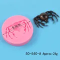 DIY Halloween spider shaped silicone mold for fondant cake and chocolate baking 5.3cm 24g - Spider (50-540-A) / 5.3cm / Pink