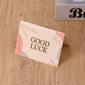 Elegant minimalist greeting card with creative gold foil Good Luck message for gifts - Good Luck / 7*9.5cm