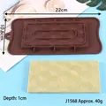 Stampo in silicone a mattoncini geometrici per cioccolato e fondente decorazione fai da te - Stile Quadrato Geometrico (J1568)