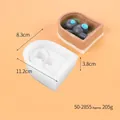 Silicone bear bathtub mold for DIY aromatherapy candle, plaster and cake decoration - White 50-2855-D (Cartoon Bear Bathtub Shape)