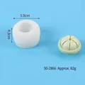 Professional mangosteen fruit silicone mold for DIY candle making and cake decoration - Mangosteen (50-2866-D) / 5.8x5.8x4.3cm