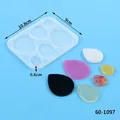 Stampo in silicone a goccia per creazione gioielli fai da te, orecchini e ciondoli - Stile Goccia Curva Grande (60-1097)