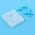 Dinosaur shaped silicone mold for DIY resin jewelry keychains - 3 Dinosaurs Design (60-317)