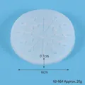 Molde de silicona con forma de copo de nieve para crear colgantes de resina epoxi DIY - Estilo de Copo 10 (60-664)