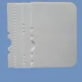 Premium 3-piece white plastic cake scraper set for DIY baking and decorating, size 10.8x7.6cm - 4-Piece Set (04083)
