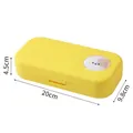 Yellow 3D cartoon pencil case 20x9.8x4.5cm dimensions, waterproof large capacity stationery box - Yellow