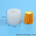 Professional corn shaped silicone candle mold for DIY baking and handmade crafts 240g - Corn (50-3087-D) / 7.5x7x7cm