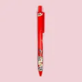 Red press-type pen-shaped utility knife featuring decorative traditional Chinese motifs - Traditional Auspicious Clouds (03)
