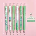 Pack of 6 cute green dinosaur pattern glue pens for scrapbooking and DIY school supplies - 6Pcs/Set / Small Dinosaur