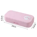 Large capacity pink 3D bunny cartoon pencil case, size 20x9.8x4.5cm for school kids - Pink