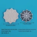 Halloween spider web silicone mold for DIY fondant chocolate and candle making - Spider Web (50-4226-B) / 8.2cm / Gray