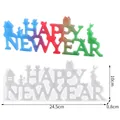 Silikonform DIY Happy New Year Schriftzug für Epoxidharz und festliche Dekoration - Frohes Neues Jahr (60-526)