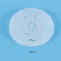 Snowflake shaped silicone resin mold for DIY jewelry pendant, 5.8cm in diameter - Snowflake Style 7 (60-661) / Diameter 5.8cm Thickness 0.7cm