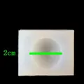 2 cm Durchmesser Halbkugel-Silikonform für DIY-Harzguss und Fondant-Backen-Handwerk - Mittel Rund (50-340) / 2cm Durchmesser