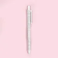 Creative retractable pen-shaped art knife with black and white grid pattern - Checkerboard White (07)