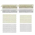 Gold and silver plated earring hooks with matching jump rings for DIY jewelry making - DIY Jewelry Accessory Set (Y111) / 280-Piece Set