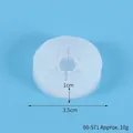 Molde de silicona con forma de copo de nieve para joyas de resina DIY, 3,5 cm de diámetro - Estilo de Copo 11 (60-571)