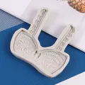 Stampo in silicone a forma di reggiseno per creazioni fai-da-te in resina o fondente. - Forma Reggiseno (50-2373-B) / Grigio