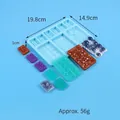 Stampo in silicone geometrico per decorazione torte in fondant e cioccolato DIY - Stile Geometrico Multi-Griglia (J230634) / Blu