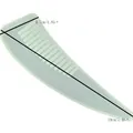 Silicone comb mold for DIY resin craft with 19cm and 4.7cm measurement markings - White Long Handle Comb Mold (50-839) / 19x4.7x0.7cm