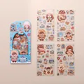 Set of 4 cute cartoon winter-themed DIY stickers for scrapbooking and decoration - 4pcs / Winter Wonderland