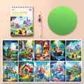 Libro di pittura magica ad acqua riutilizzabile per bambini con 10 pagine di fiabe - Fiaba Magica