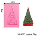 Christmas tree silicone mold for fondant and cake decorating with dimensions and weight - Christmas Tree Gift Box (50-1097-A)