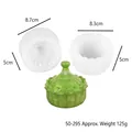 Silicone mold for DIY pumpkin crown storage box with dimensions and weight info - Crystal (60-295)