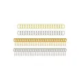Assorted gold and silver jewelry hardware including screw eye pins and jump rings - DIY Jewelry Accessory Set (Y120) / 100-Piece Set